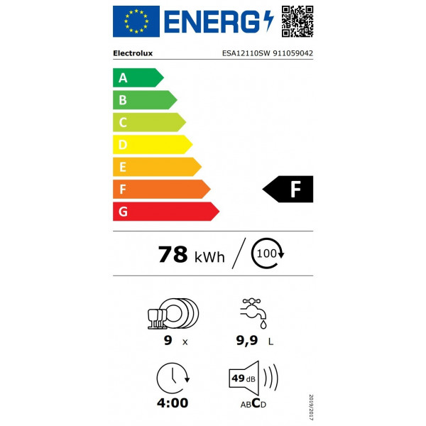 Посудомоечная машина Electrolux ESA12110SW