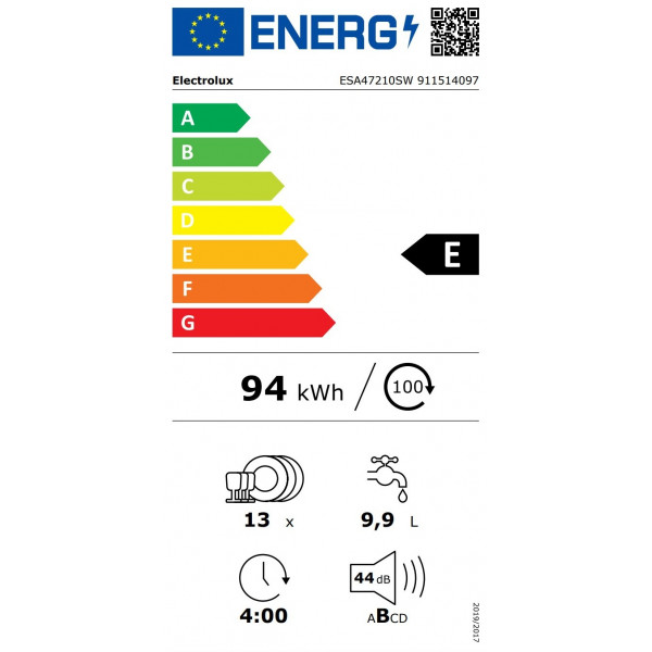 Посудомийна машина Electrolux ESA47210SW