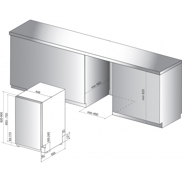 Посудомоечная машина Whirlpool WSIC3M27C