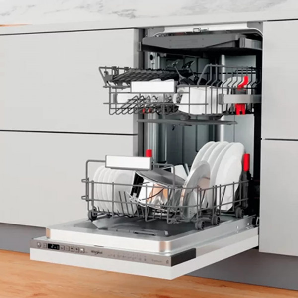 Вбудована посудомийна машина Whirlpool WSIO3O34PFEX