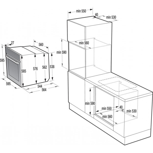 Электрический духовой шкаф Gorenje BOP6373E28EBG
