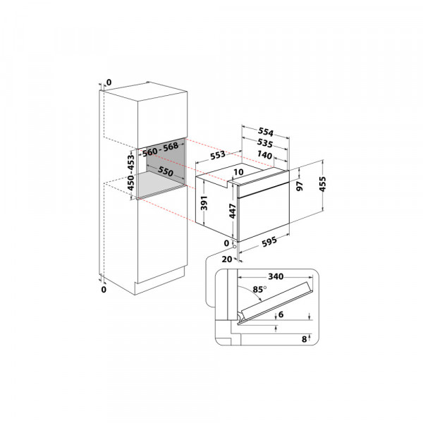 Электрический духовой шкаф Whirlpool WMW57DHMW