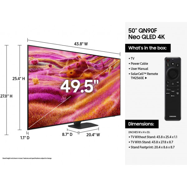 Телевізор Samsung QE50QN90FAUXUA