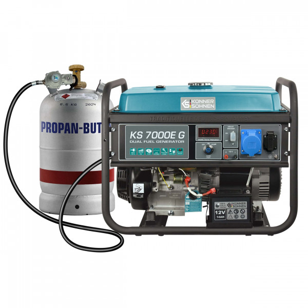 Комбинированный генератор Газобензиновый генератор Könner & Söhnen KS 7000E G LPG