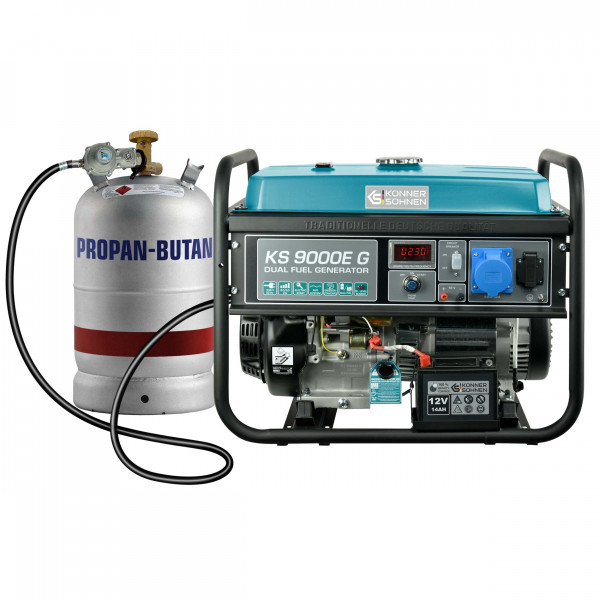Комбинированный генератор Газобензиновый генератор Könner & Söhnen KS 9000E G LPG
