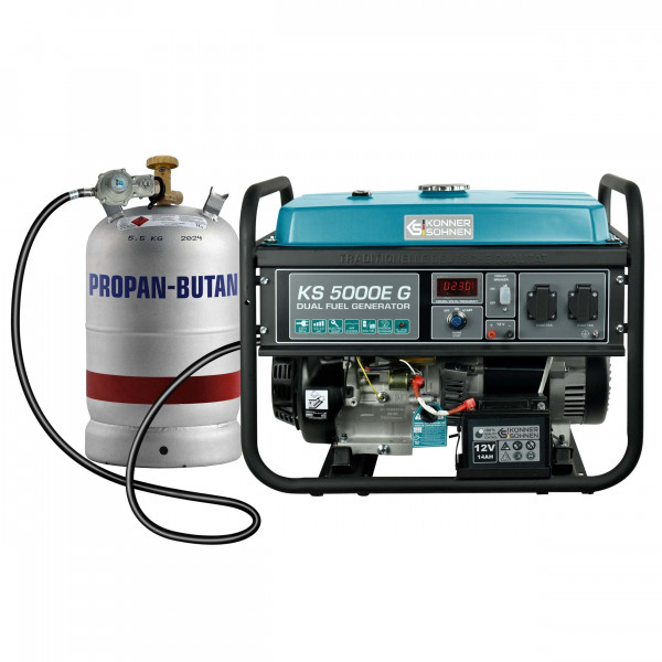 Комбинированный генератор Газобензиновый генератор Könner & Söhnen KS 5000E G LPG