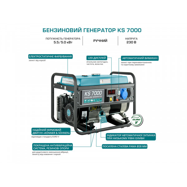 Бензиновый генератор Бензиновый генератор Könner & Söhnen KS 7000