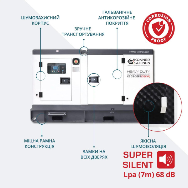 Дизельний генератор Дизельний генератор Könner & Söhnen KS 35-3BES