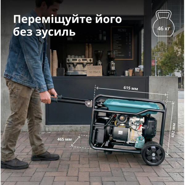Комбинированный генератор Газобензиновый инверторный генератор Könner & Söhnen KS 6500iEG