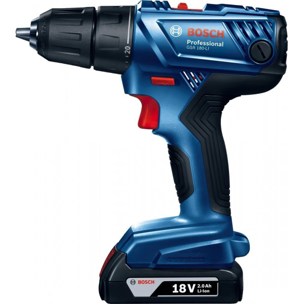Шуруповерт Аккумуляторный дрель-шуруповерт Bosch Professional GSR 180-LI