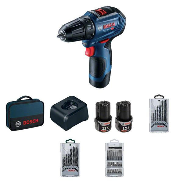 Шуруповерт Набір акумуляторного інструменту Bosch Professional GSR 12V-30