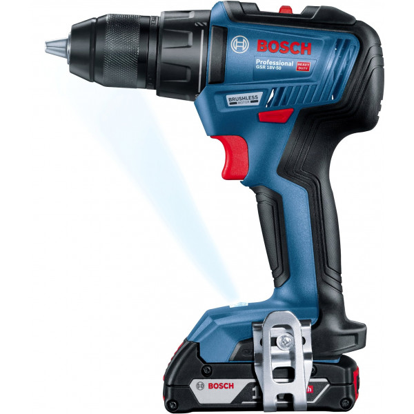 Шуруповерт Аккумуляторный дрель-шуруповерт Bosch Professional GSR 18 V-50