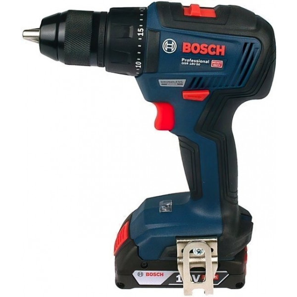 Шуруповерт Аккумуляторный дрель-шуруповерт Bosch Professional GSR 18 V-50