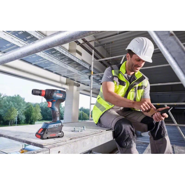 Шуруповерт Акумуляторний ударний гайковерт Bosch Professional GDX 18V-200 C
