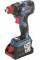 Шуруповерт Акумуляторний ударний гайковерт Bosch Professional GDX 18V-200 C