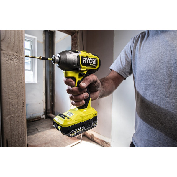 Шуруповерт Аккумуляторный ударный винтоверт Ryobi ONE+ HP RID18X-0