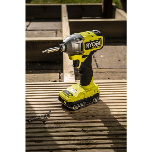 Шуруповерт Аккумуляторный ударный винтоверт Ryobi ONE+ HP RID18X-0