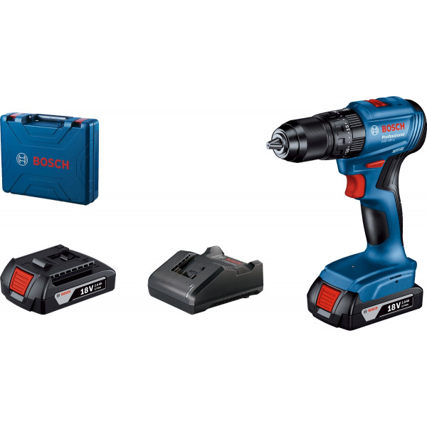Шуруповерт Аккумуляторный ударная дрель-шуруповерт Bosch Professional GSB 185-LI