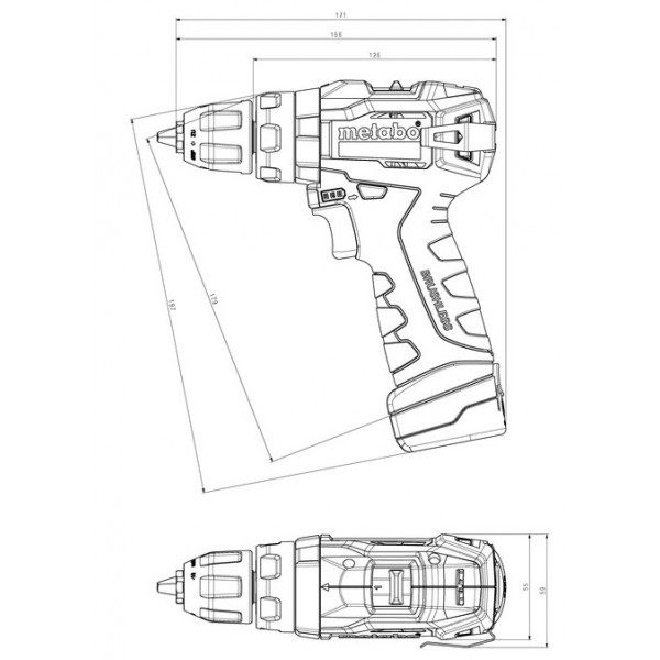 Шуруповерт Аккумуляторный дрель-шуруповерт Metabo PowerMaxx SB BL