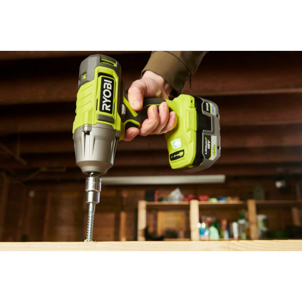 Шуруповерт Акумуляторний ударний гайковерт Ryobi ONE+ RIW18-1C20SA3