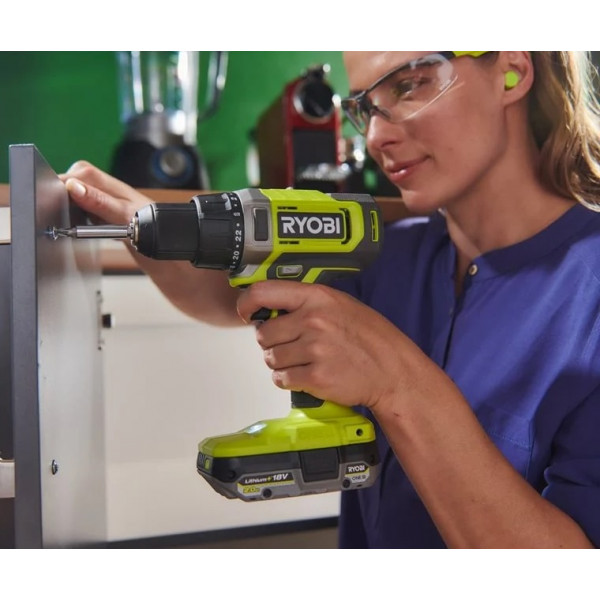 Шуруповерт Аккумуляторный дрель-шуруповерт Ryobi ONE+ RDD18-2C415S