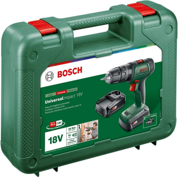 Шуруповерт Аккумуляторный ударная дрель-шуруповерт Bosch 0.603.9D4.102