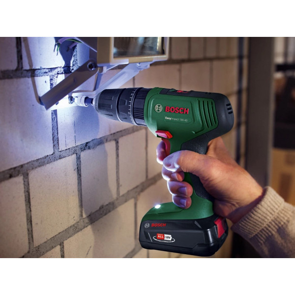 Шуруповерт Аккумуляторный ударная дрель-шуруповерт Bosch EasyImpact 18V-40