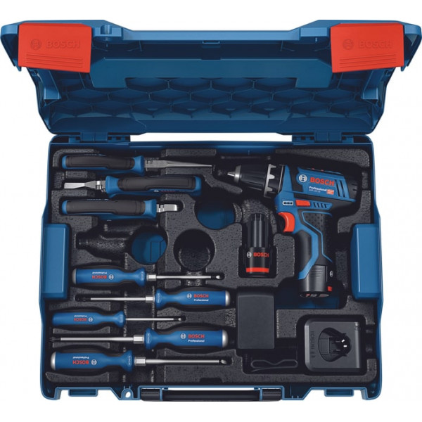 Шуруповерт Набор аккумуляторного инструмента Bosch Professional GSR 12V-15 2х2А·год