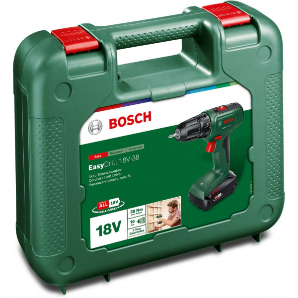 Шуруповерт Аккумуляторный ударная дрель-шуруповерт Bosch EasyImpact 18V-38