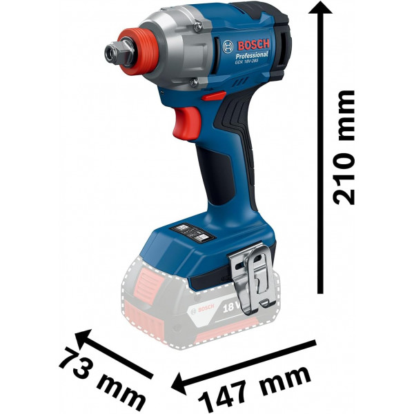 Шуруповерт Аккумуляторный ударный гайковерт Bosch Professional GDX 18V-285