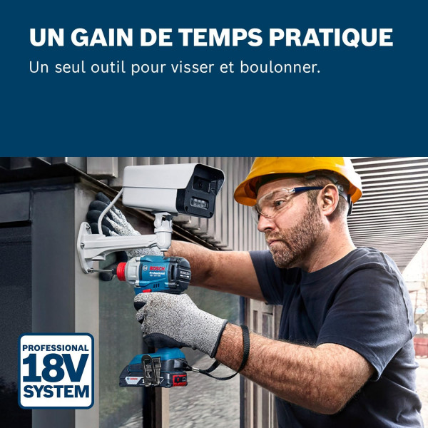 Шуруповерт Аккумуляторный ударный гайковерт Bosch Professional GDX 18V-285