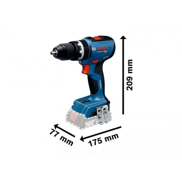 Шуруповерт Аккумуляторный ударная дрель-шуруповерт Bosch Professional GSB 18V-65