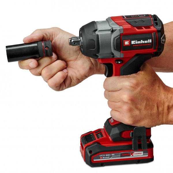 Шуруповерт Аккумуляторный ударный гайковерт Einhell Professional TP-CW 18/750-C Li BL - Solo