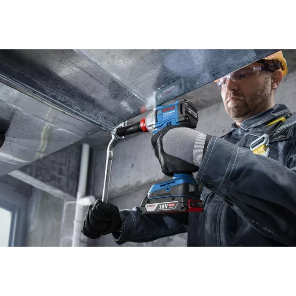Шуруповерт Аккумуляторный ударный гайковерт Bosch Professional GDX 18V-285 + L-BOXX