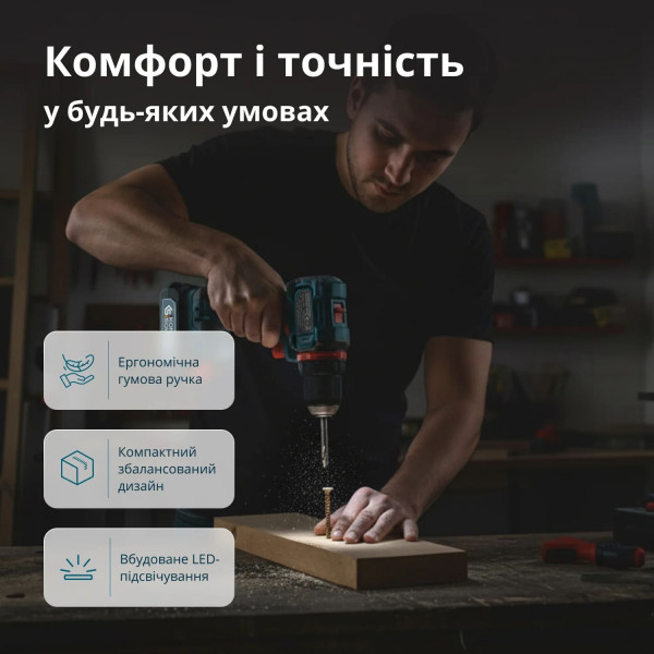 Шуруповерт Набор аккумуляторного инструмента Könner & Söhnen KS ID20V-60 KIT 74