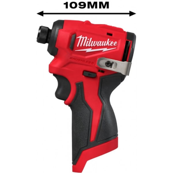 Шуруповерт Акумуляторний ударний гвинтоверт Milwaukee M12 BLIDRC-202C