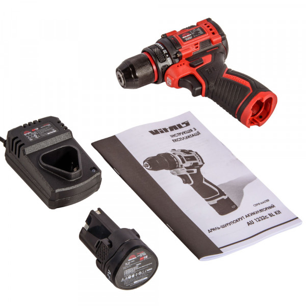 Шуруповерт Акумуляторний дриль-шуруповерт Vitals Master AU 1232c BL Kit