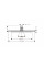 Верхній душ Hansgrohe Croma 280 1jet хром (26220000)
