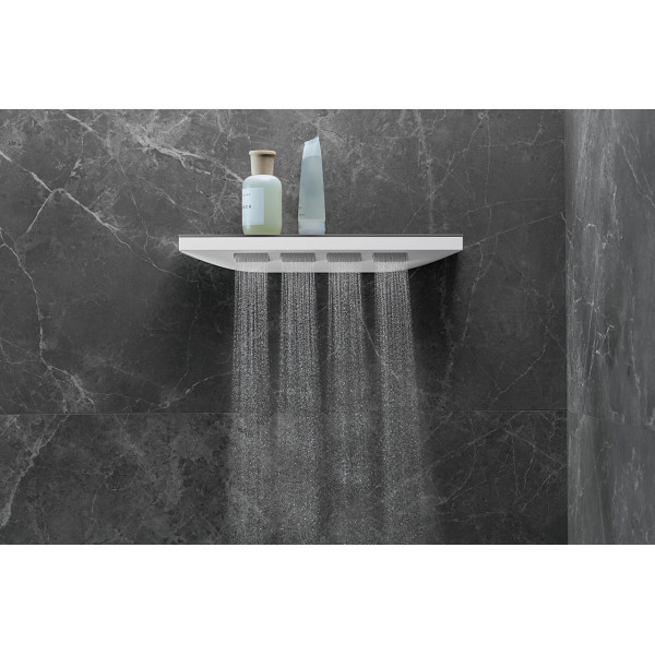 Верхній душ Hansgrohe Боковий душ - поличка Rainfinity 500 1jet білий (26243700)