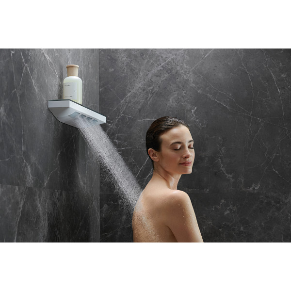 Верхній душ Hansgrohe Боковий душ - поличка Rainfinity 500 1jet білий (26243700)