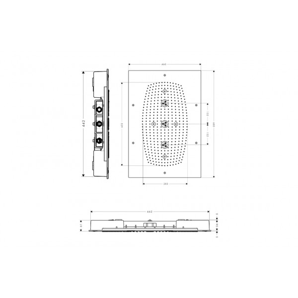 Верхній душ Hansgrohe Raindance Rainmaker 680х460 3jet хром (28417000)