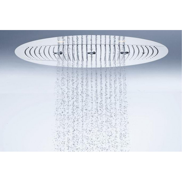 Верхній душ Hansgrohe Rainmaker 600 3jet вбудований з підсвіткою хром (26117000)