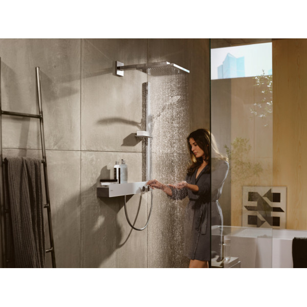 Верхний душ Hansgrohe Raindance Select E 300 1jet Air с держателем 390 мм EcoSmart 9 л/мин хром (26239000)