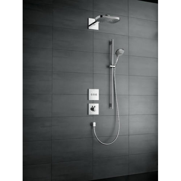 Верхній душ Hansgrohe Raindance Select E 300 3jet з тримачем хром/білий (26468400)