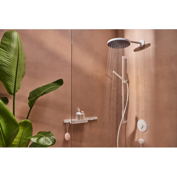Кронштейн для верхнього душу Hansgrohe S 390 мм білий (24357700)