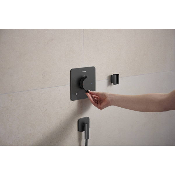 Шлангове під'єднання FixFit Fine Q, Brushed Black Chrome (28884340)