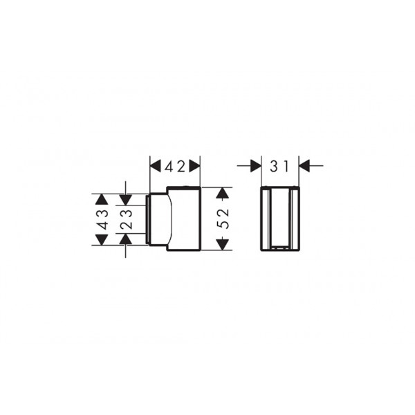 Тримач для душу Porter Fine, Stainless Steel Optic (28885800)