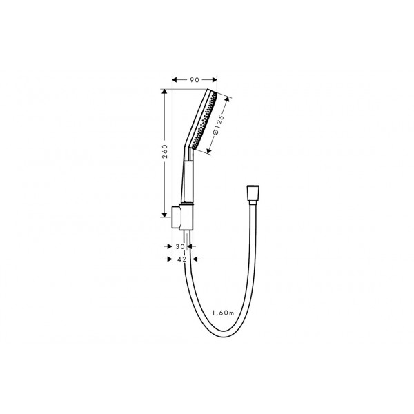 Душевой набор Raindance Alive Select S 3jet EcoSmart Porter 1,60 см Chrome (24611000)