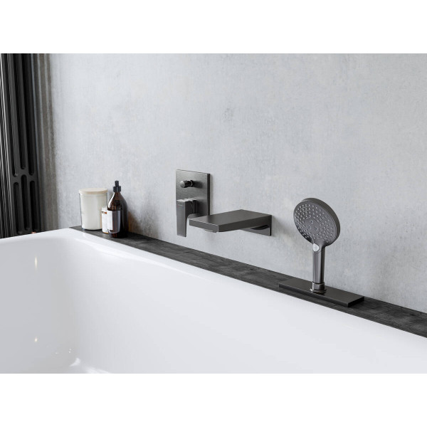 Ручний душ Raindance Select S 120 3jet EcoSmart 9L Brushed Black Chrome (26531340)