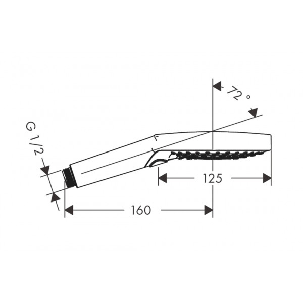 Ручний душ Raindance Select S PowderRain 120 3jet P (26014140), Brushed Bronze